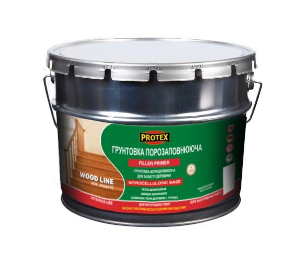 Грунтовка для захисту деревини порозаповнююча WOOD LINE PROTEX 9,3 кг 10 л