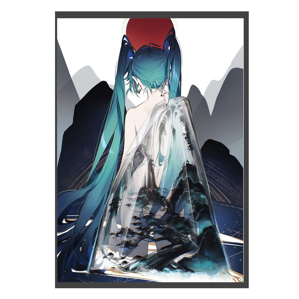 Постер плакат аниме Мику Вокалоид Vocaloid А3 42х29 см (poster_0754) Постер плакат аниме Мику Вокалоид Vocaloid А3 42х29 см (poster_0754)