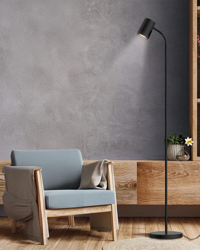 Торшер Polux 330086 Felix GU10 1x9W IP20 Черный (G330086) - фото 2 Торшер Polux 330086 Felix GU10 1x9W IP20 Черный (G330086) - фото 2