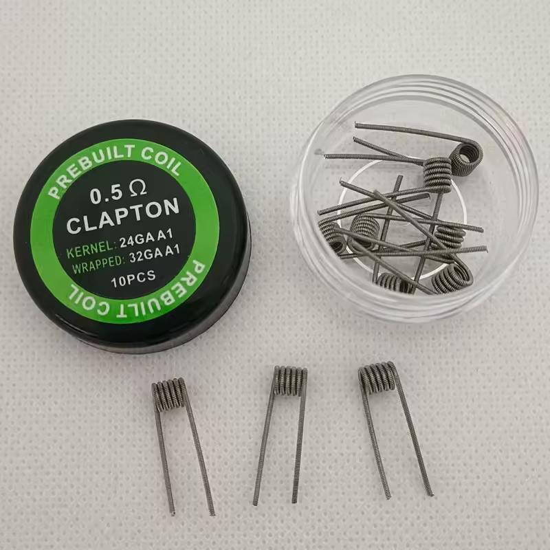 Комплект спіралей Prebuilt Clapton Coil 0,5 Ом A1 10 шт. Сріблястий (2689612497) - фото 8