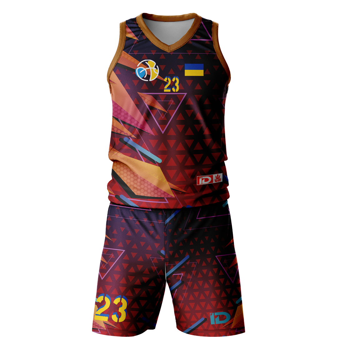 Баскетбольна форма чоловіча IDSport 2XL Червоний (20121557)