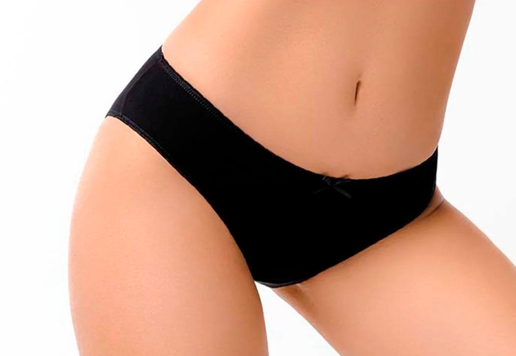 Женские трусы Roksana 16002 XXL №88 3 шт. Черный (4820881600206)