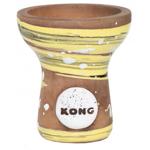 Чаша для кальяна Kong Turkish Boy Glaze Space Yellow