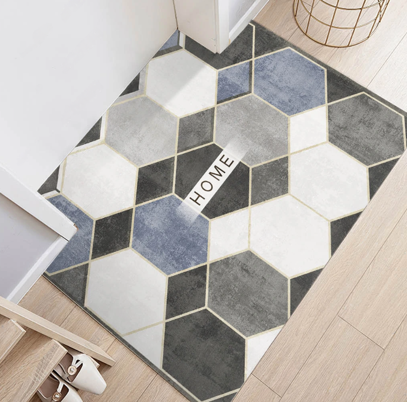 Грязезащитный коврик для входной двери Home ПВХ 40х60 см (KRS033)