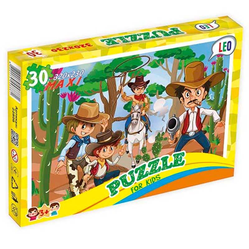 Пазлы Лео Ковбои 30 эл. (22806)