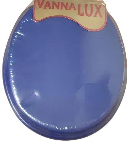 Сидение для унитаза мягкое VANNA LUX однотонное Синий (000031501)