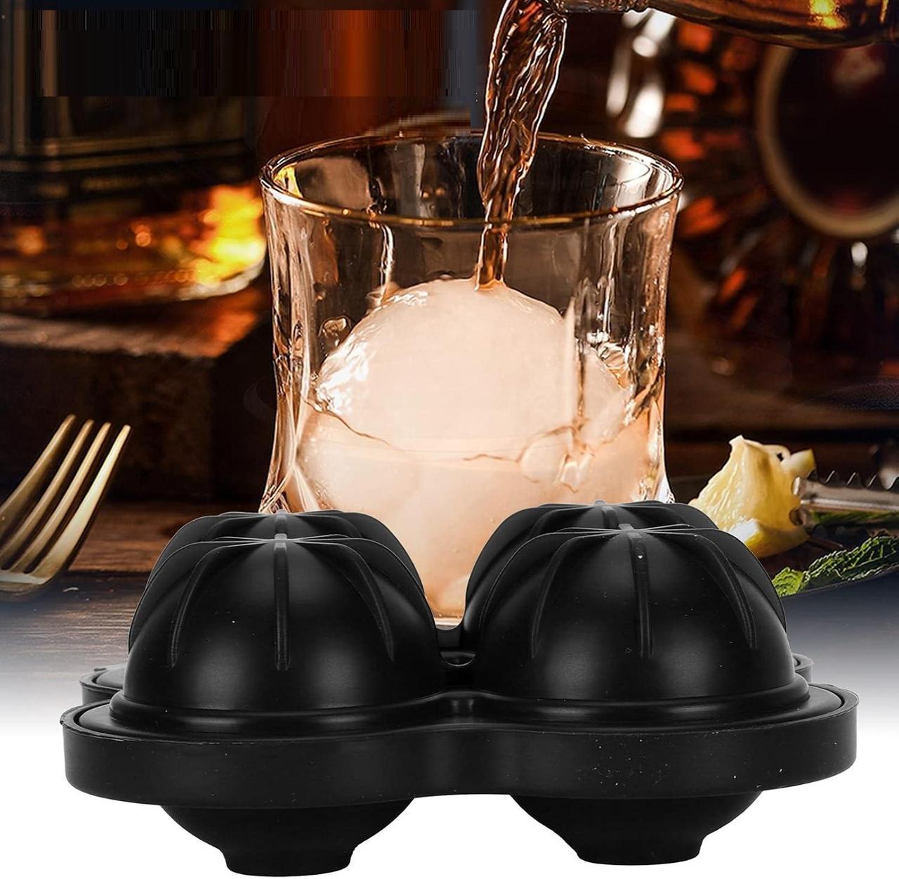 Форма для льоду Куля 4 комірок Чорний (НР051590) - фото 9