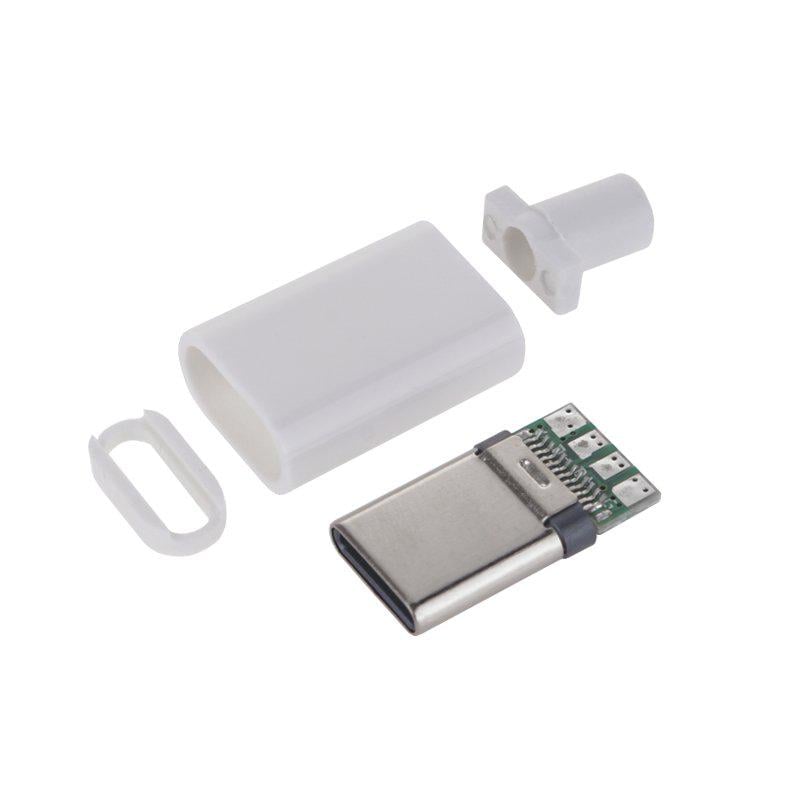 Штекер USB Type-C для передачи данных и зарядки Белый (A448017)