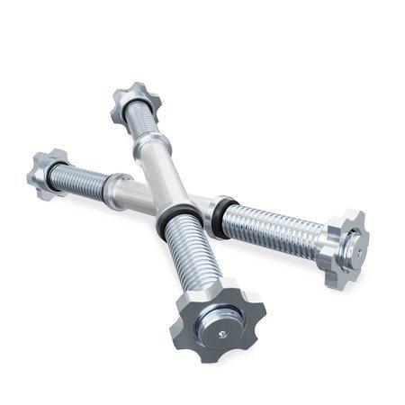 Гриф гантельный K-SPORT хромированный 38 см (396732) - фото 2 Гриф гантельный K-SPORT хромированный 38 см (396732) - фото 2