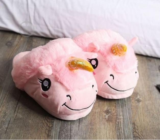 Домашние тапочки Единорог 26-27см Розовый (KUj122290)