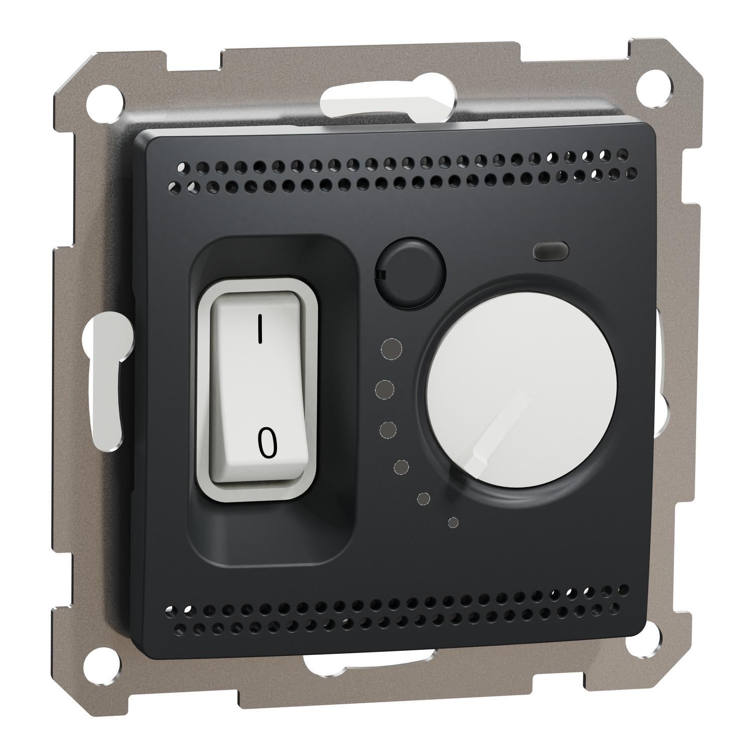 Термостат теплого пола Schneider Electric Sedna Design 16A Черный (SDD114507)