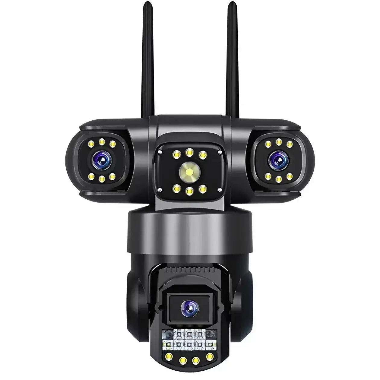 Камера відеоспостереження Wi-Fi IP V380PRO 12MP з 3 лінзами поворотна PTZ камера 10X Zoom з нічним баченням HD (29092592)