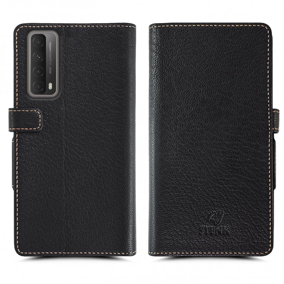 Чехол книжка Stenk Wallet для HuaWei P Smart 2021 Черный (68321) - фото 2