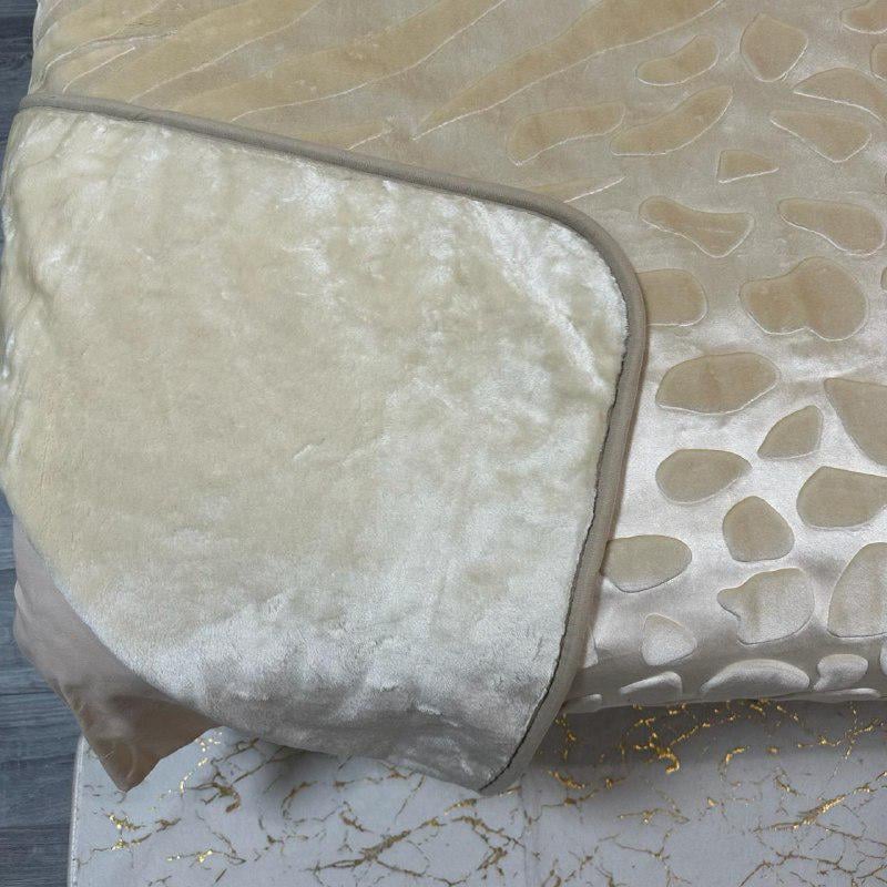 Покрывало на кровать акриловое 200x230 см Молочный (28857540) - фото 8