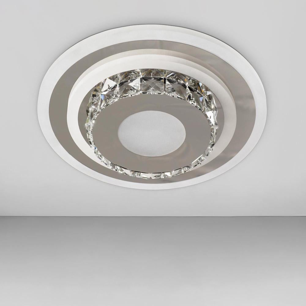 Люстра светодиодная Svet с хрусталем 3000-6000К 60W Хром (SY-7239/240 CR)