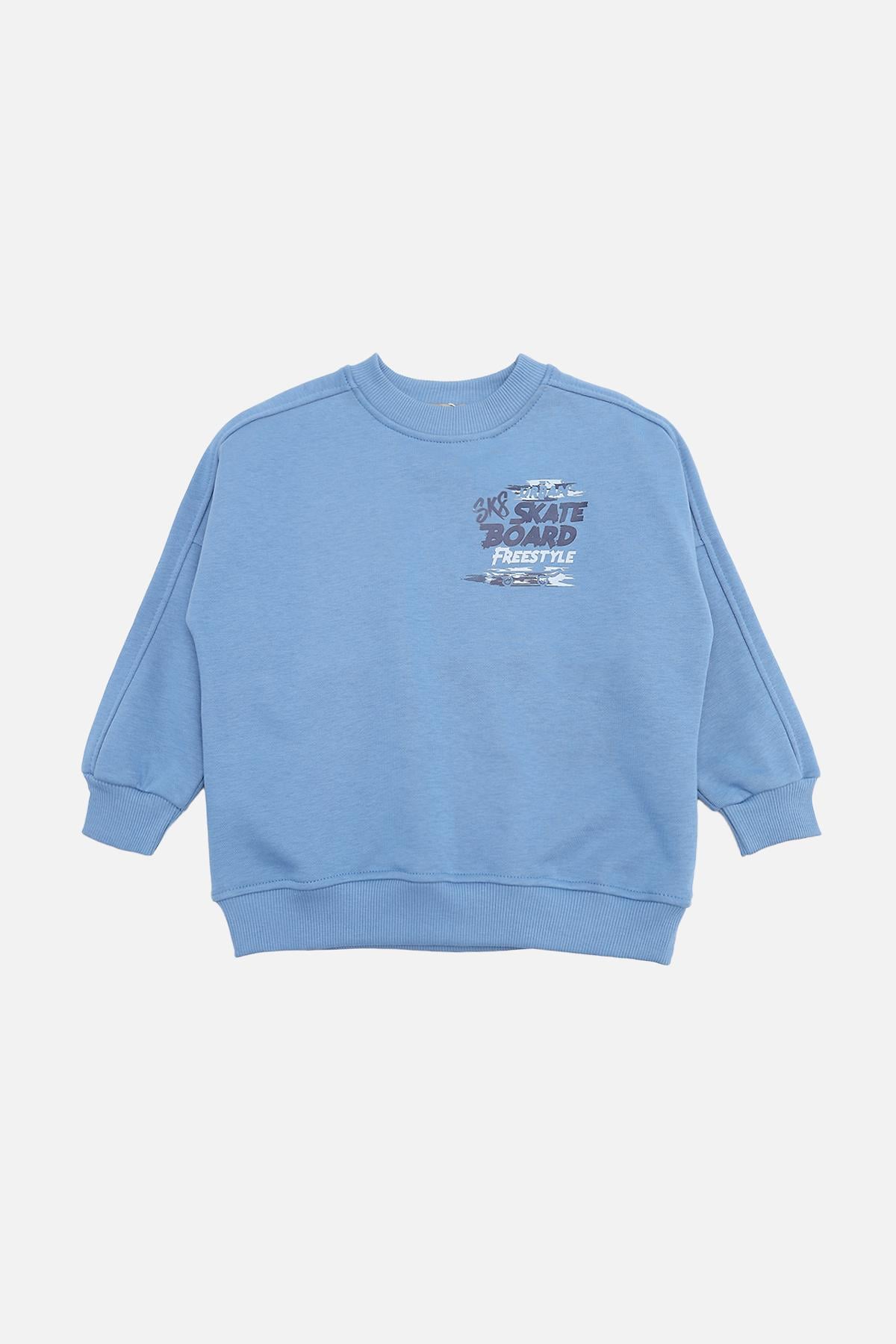 Свитшот для мальчика 116 см Голубой (ЦБ-00269722)