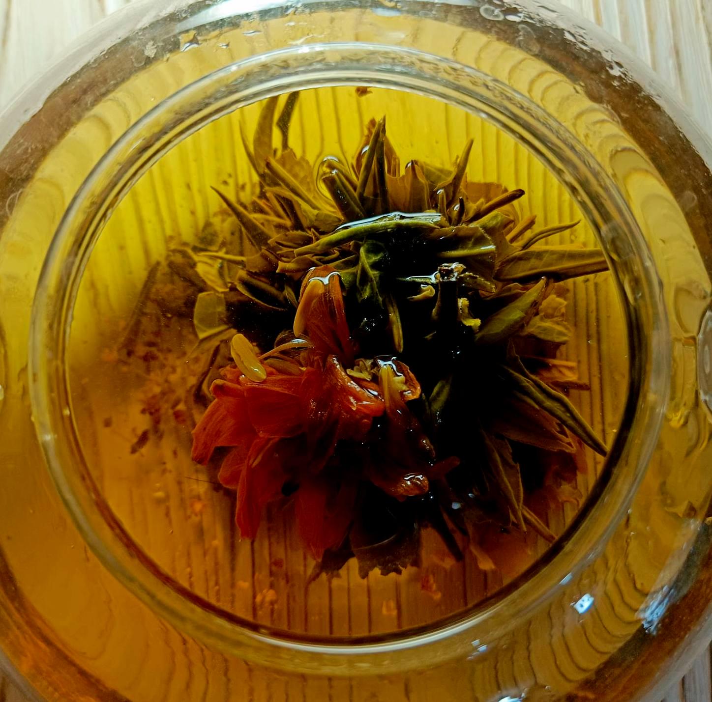 Связанный зеленый чай Цветущая Лилия 100 г (1579) (1579)