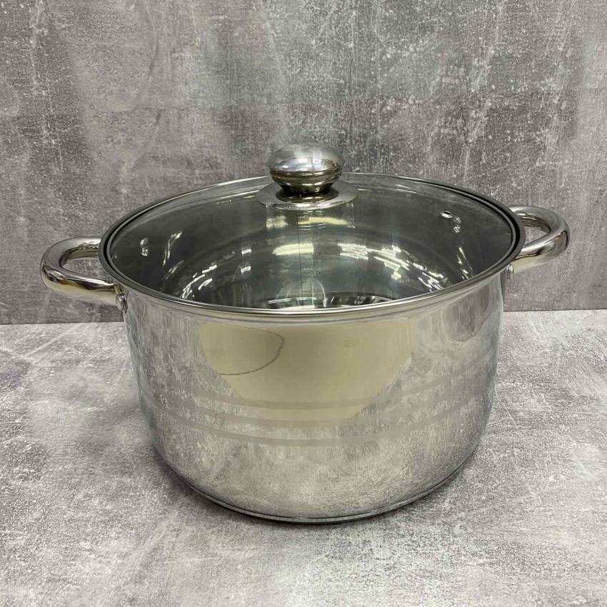 Каструля з скляною кришкою A-Plus 2170 з нержавіючої сталі 8,2 л (1922165163) - фото 4 Каструля з скляною кришкою A-Plus 2170 з нержавіючої сталі 8,2 л (1922165163) - фото 4