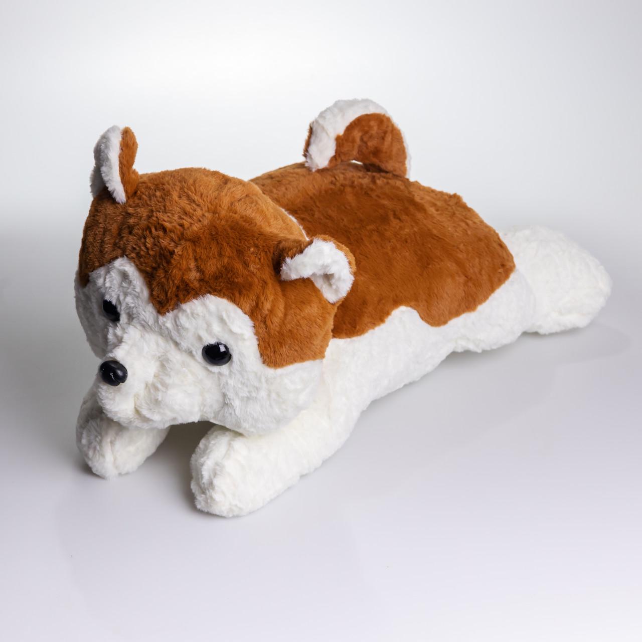 Игрушка-подушка Хаски с пледом 100х180 см Рыжий (7124BR)