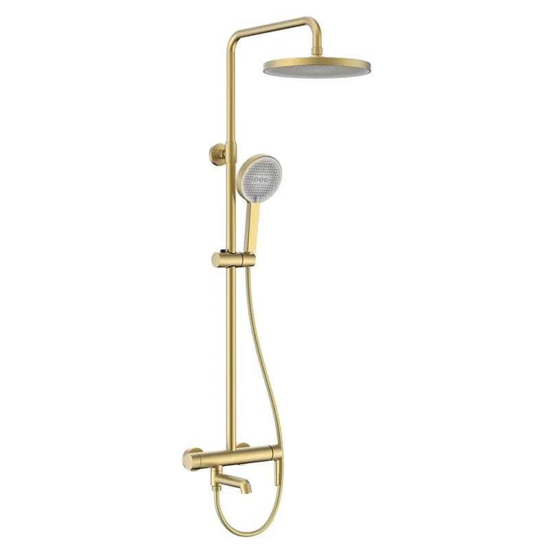 Душова колона зі змішувачем KOER KB-56029-12 3 функції Матове золото (KR5503)