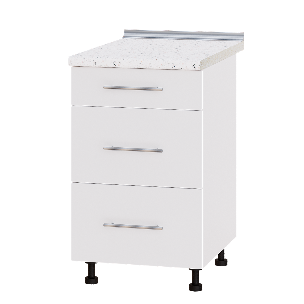 Шкаф нижний Эверест Модерн модуль Низ Н87-500 50х47х85 см Белый глянец/Белый (03004)