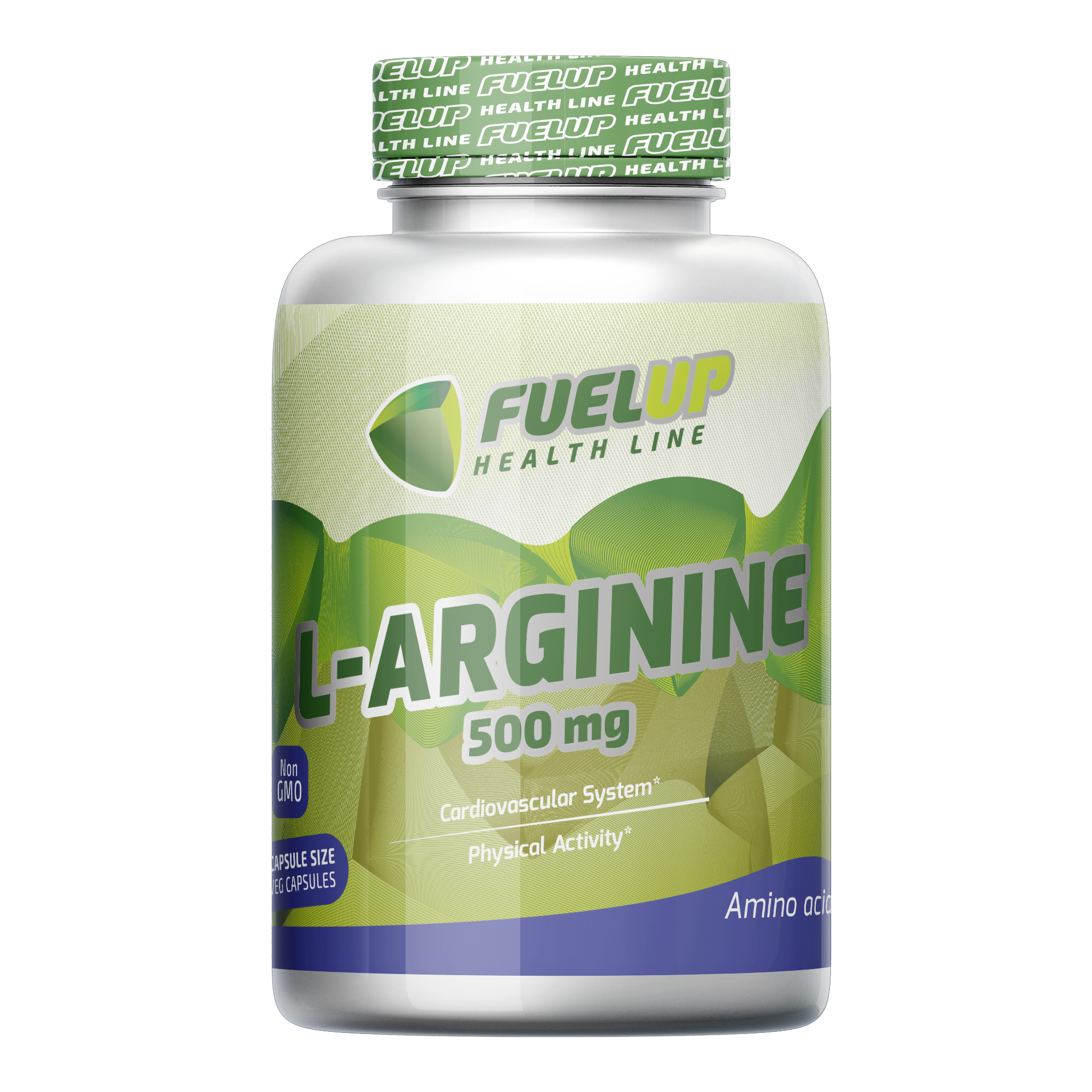 Аргінін L-Arginine 500 мг 100 рослинних капс. (FU-0704)