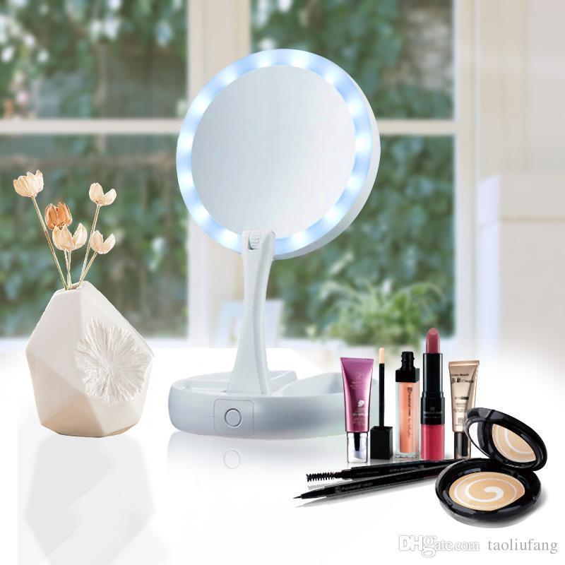 Зеркало для макияжа My Fold Away Mirror сложное с Led подсветкой (918) - фото 8