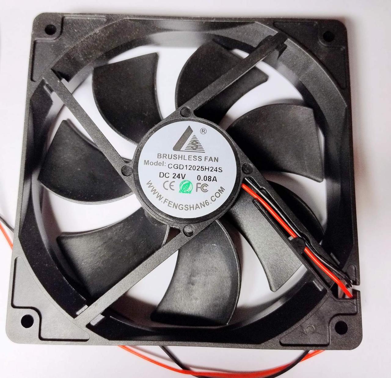 Вентилятор 24VDC 120х120х25 мм (CGD12025H24S)