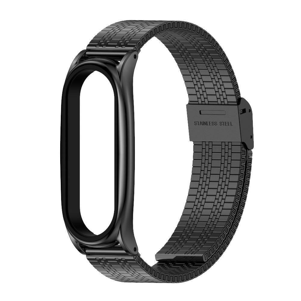 Ремінець MiJobs Youth металевий міланська петля для Xiaomi Mi Band 5/4/3 Чорний (2565P)