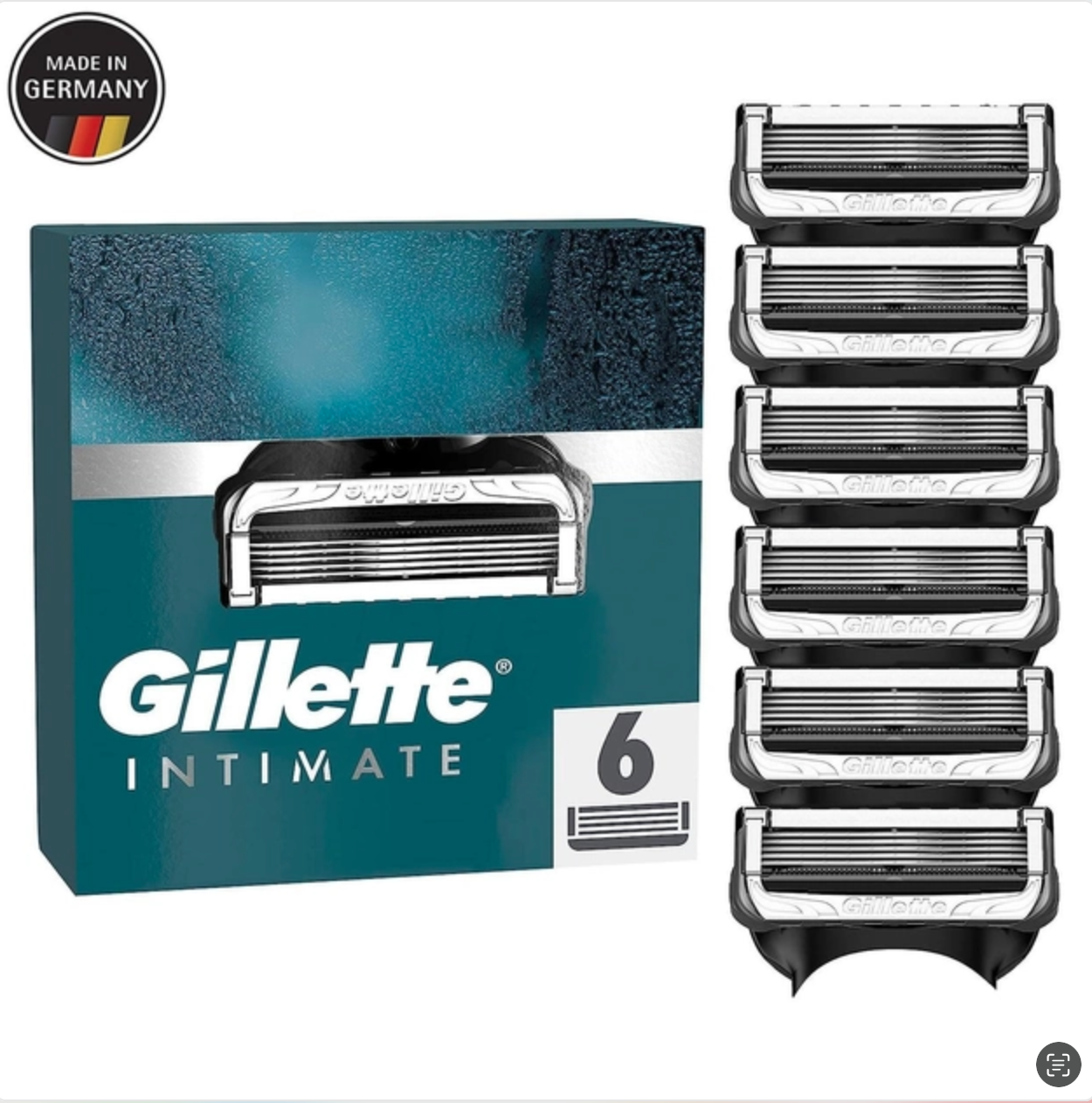 Картриджі для гоління Gillette Intimate для інтимних зон із поліпшеними змащувальними смужками 6 шт. (12312710) - фото 6