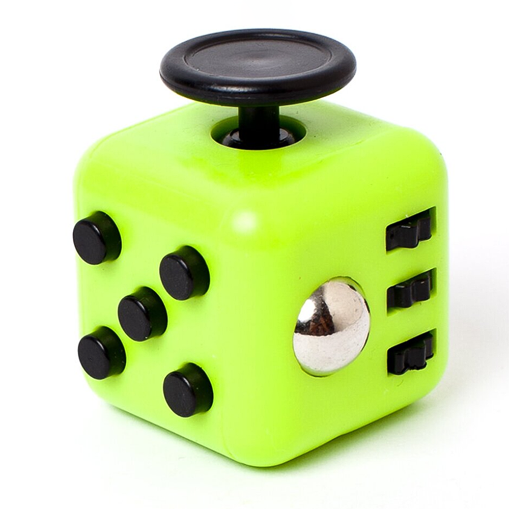 Антистресс фиджет кубик с кнопками 4x3,5x3,5 см Зеленый Антистресс фиджет кубик с кнопками 4x3,5x3,5 см Зеленый