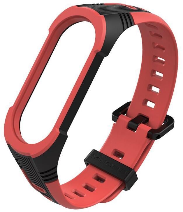 Ремінець Mijobs Sport для Mi Band 5/6 Black-Red (15087)