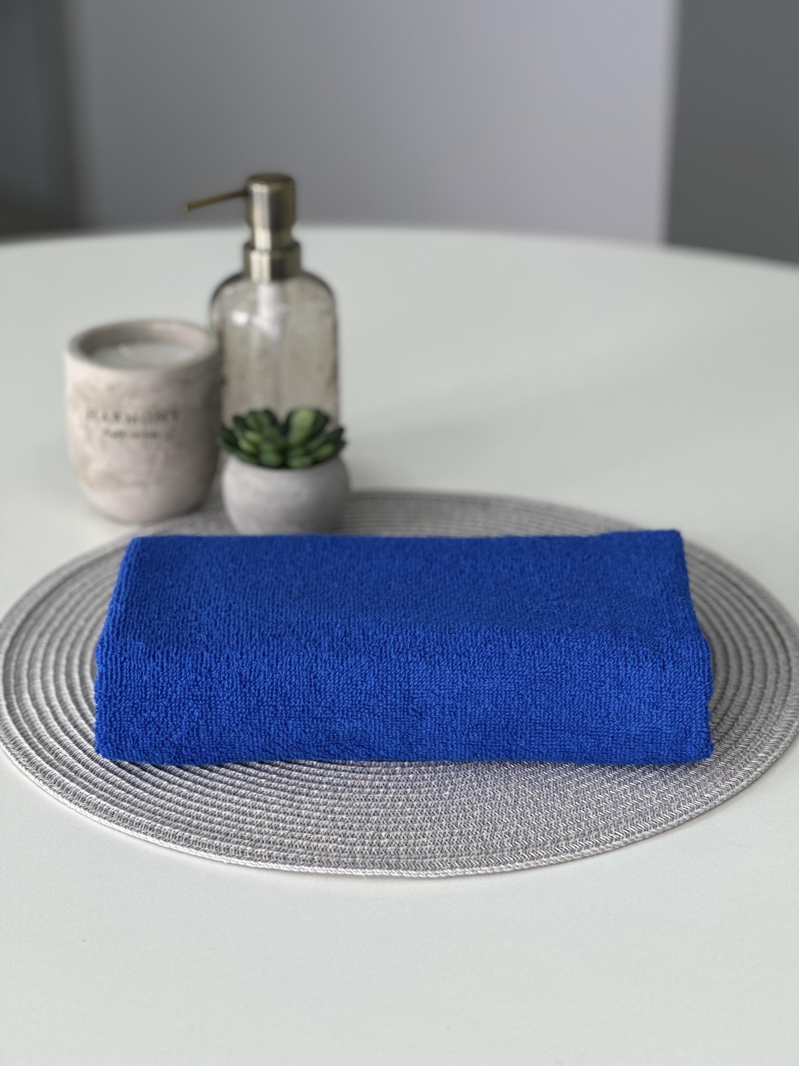 Полотенце махровое 70х140 см Синий