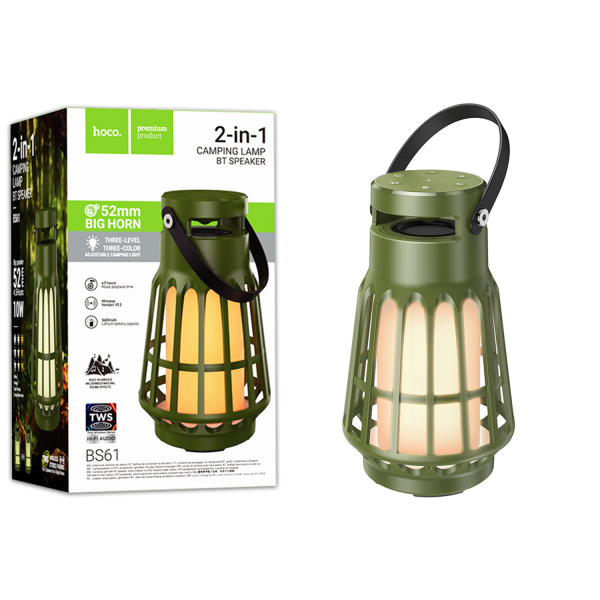 Колонка Hoco BS61 Wild fun outdoor Power 10W Khaki (18167793)