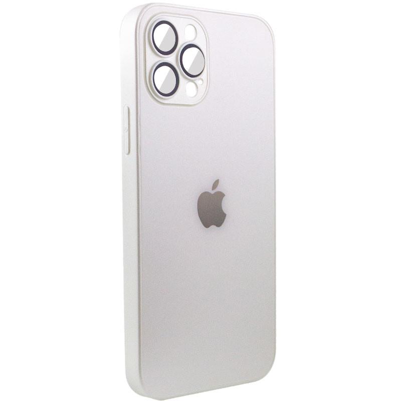 Протиударний Чохол TPU+Glass Sapphire matte case для Apple iPhone 12 Pro (6.1") Pearly White - фото 2