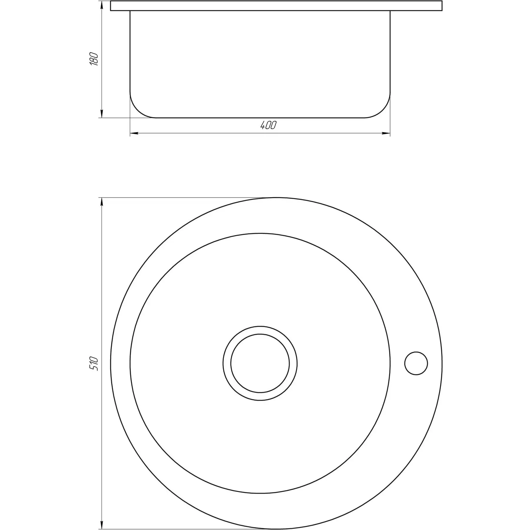 Мойка кухонная Mira MR 510 E Satin (GSR-000014447) - фото 2