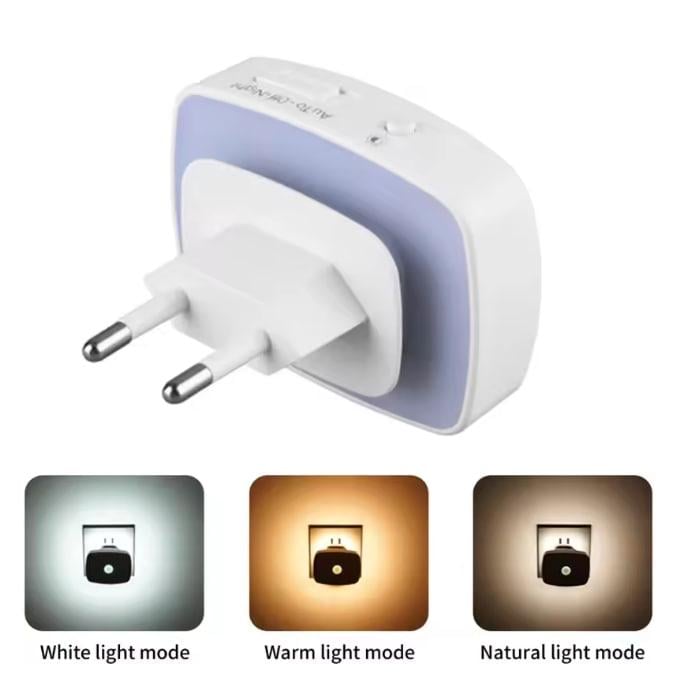 Світильник із датчиком руху та світла Білий 220В (EU) - фото 4 Світильник із датчиком руху та світла Білий 220В (EU) - фото 4