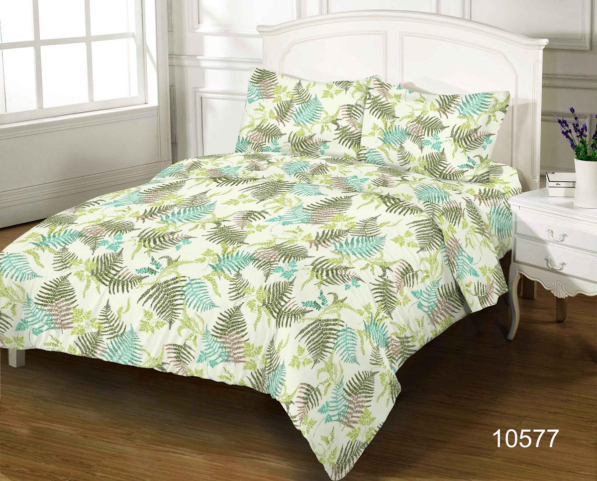 Комплект постільної білизни Zastelli 105 Post Card GOLD USA бязь євро 200х220 Коричневий