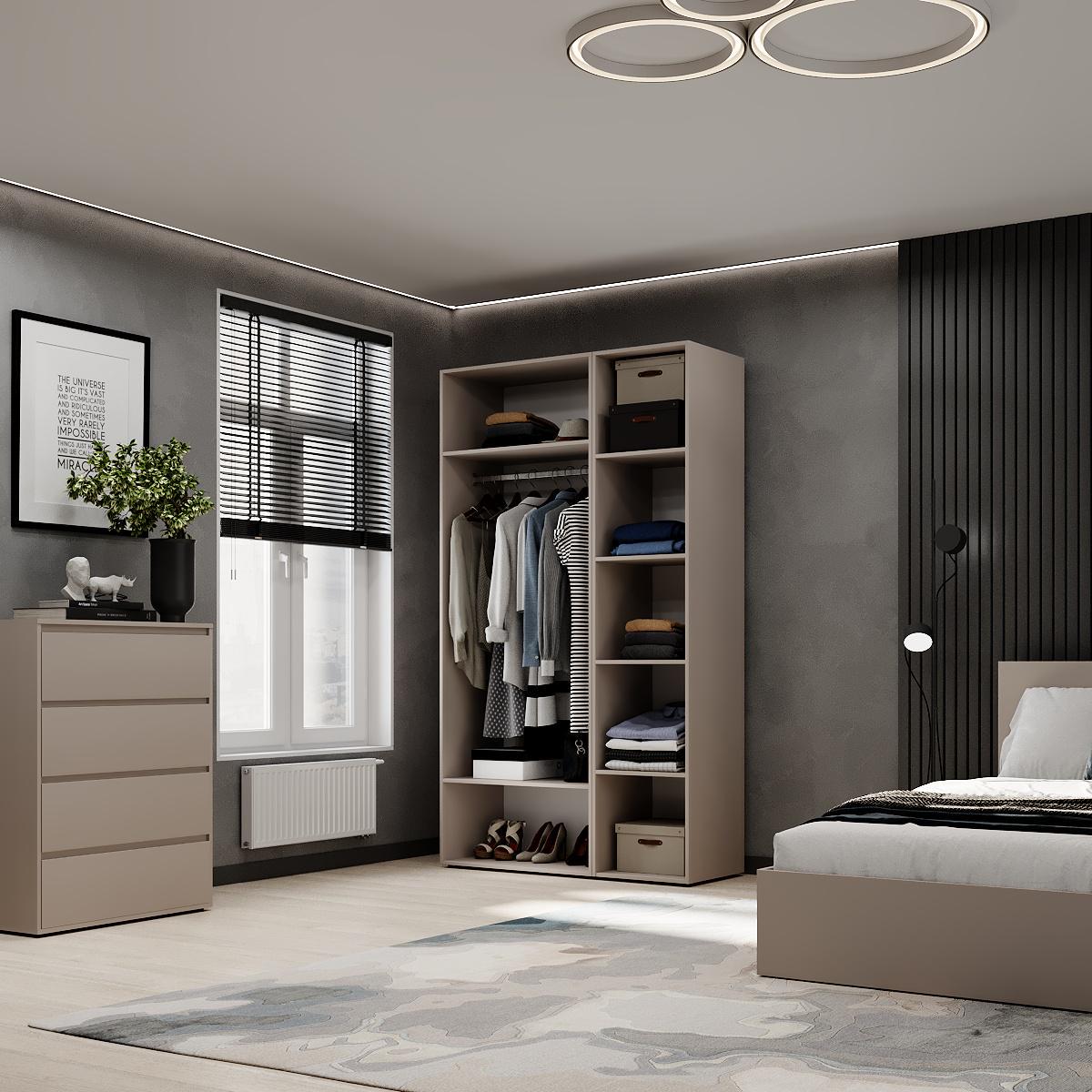 Шкаф распашной комбинированный ART IN HEAD №12 Light 1200x500x2200 мм Кашемир (GALTK01214000000) - фото 4 Шкаф распашной комбинированный ART IN HEAD №12 Light 1200x500x2200 мм Кашемир (GALTK01214000000) - фото 4