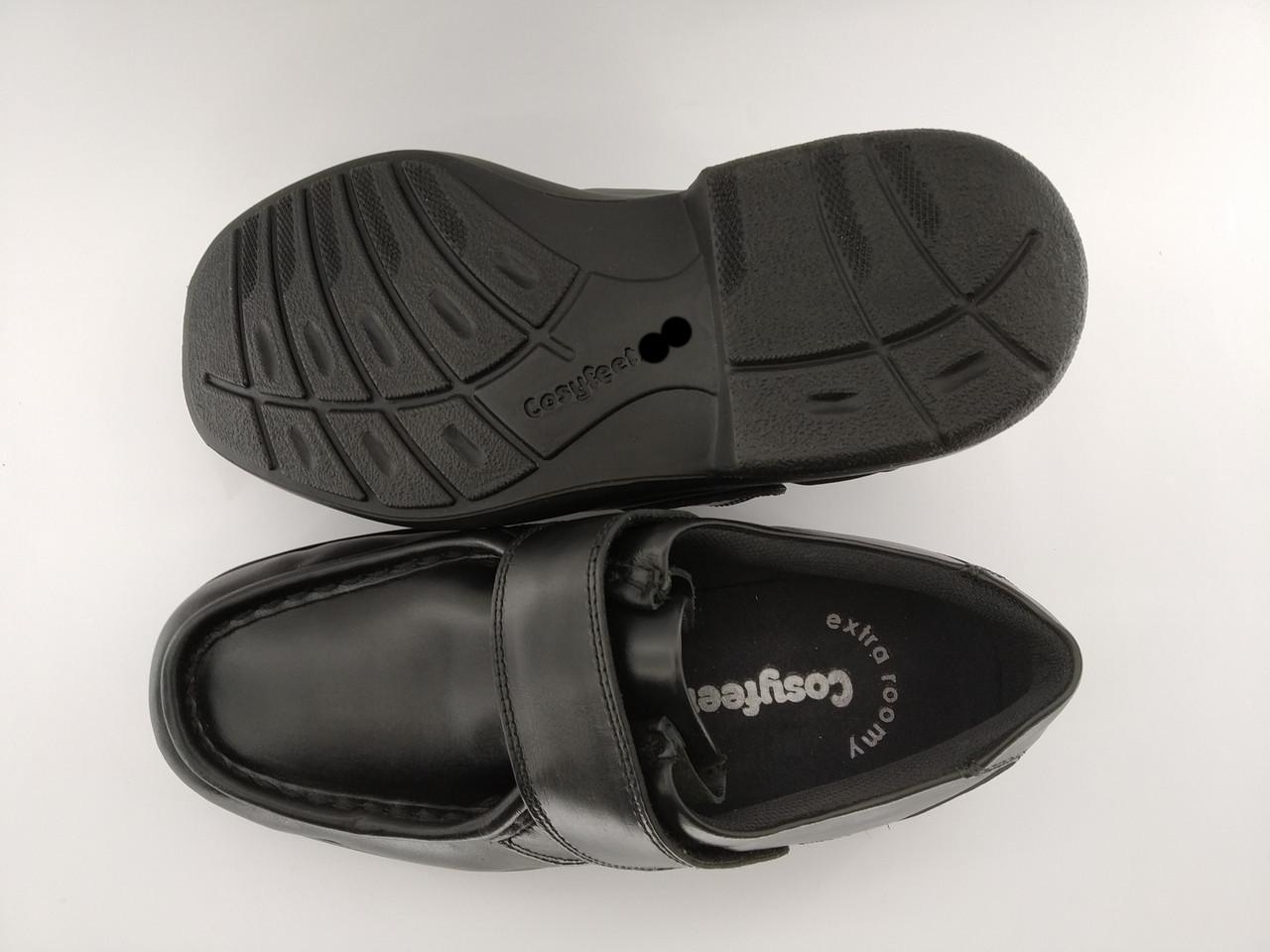 Мокасини чоловічі Cosyfeet шкіряні на широку ногу р. 42 27,5 см Чорний (967812357) - фото 7 Мокасини чоловічі Cosyfeet шкіряні на широку ногу р. 42 27,5 см Чорний (967812357) - фото 7