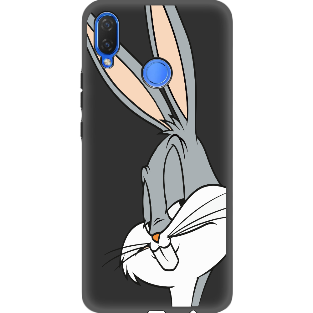 Чехол Boxface Huawei P Smart Plus Lucky Rabbit Черный силикон (34912-bk81-35159)