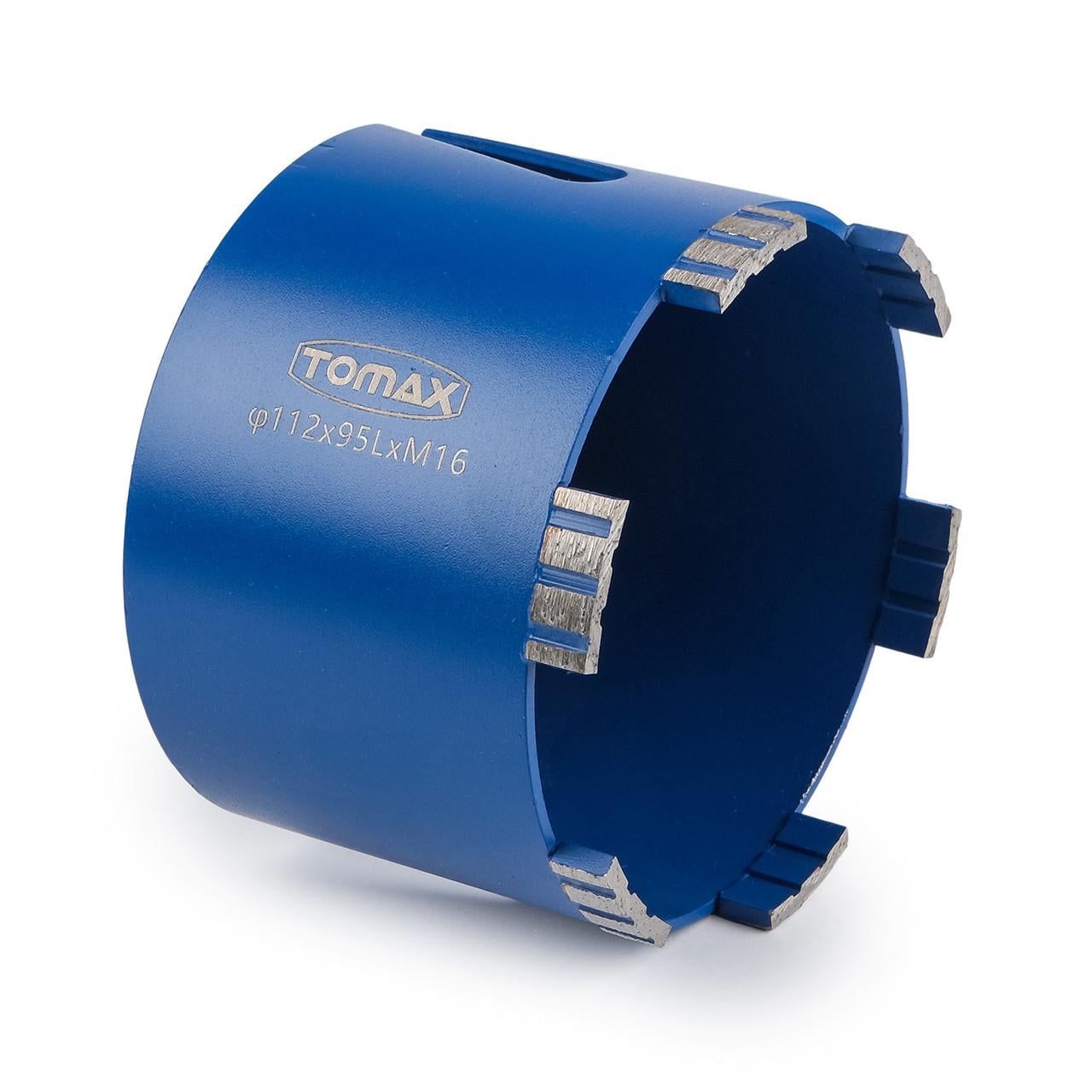 Коронка по бетону TOMAX 112 мм х М16 алмазная (3200315402)