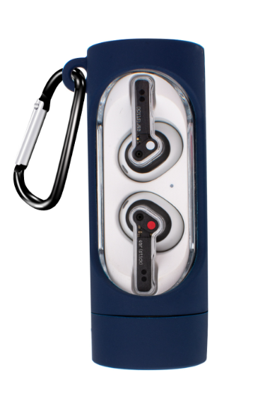 Чохол-накладка DK Silicone Candy Friendly з карабіном для Nothing Ear Stick Dark blue