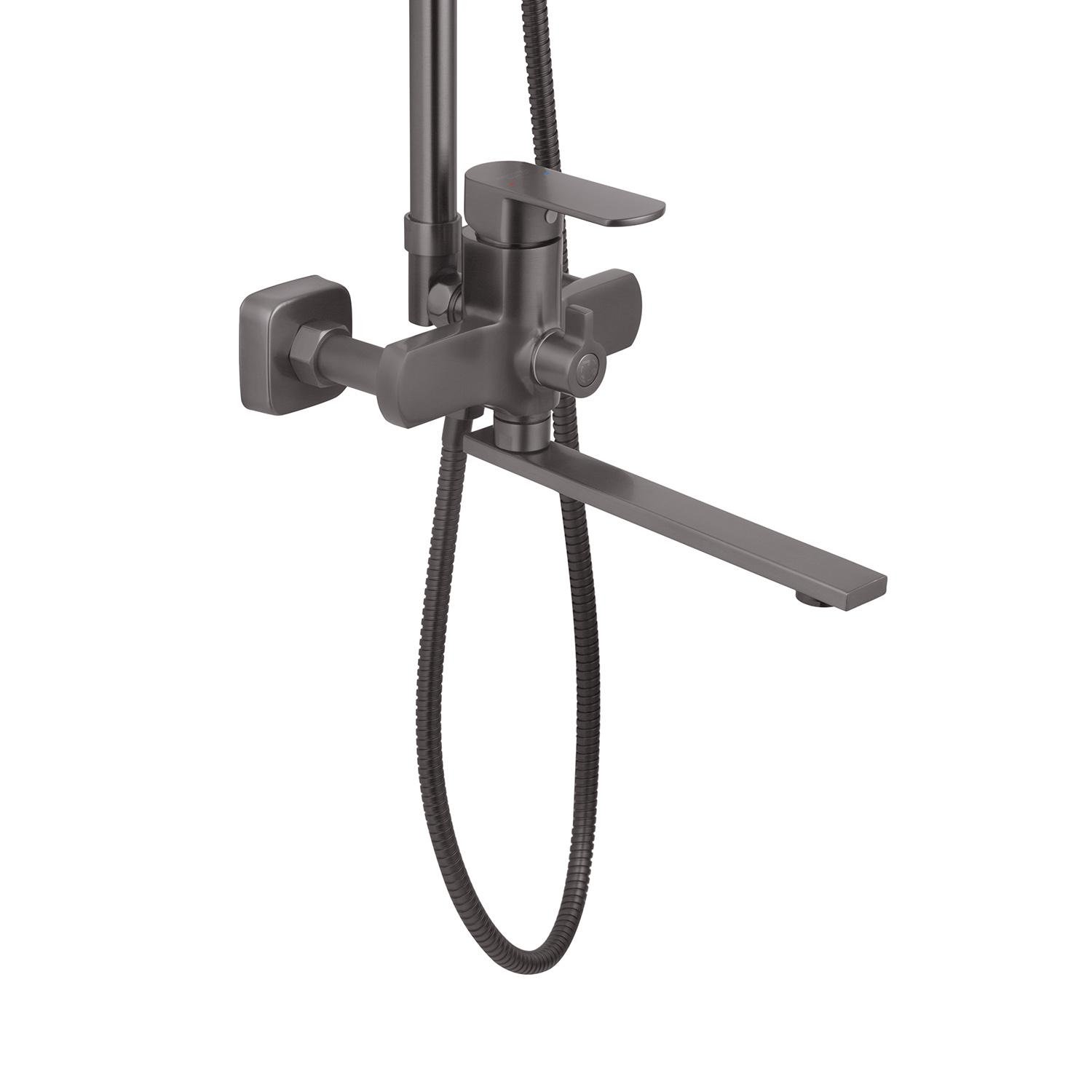 Душевая система со смесителем Kroner Armada CV033854 Графитовый (238935) - фото 2 Душевая система со смесителем Kroner Armada CV033854 Графитовый (238935) - фото 2