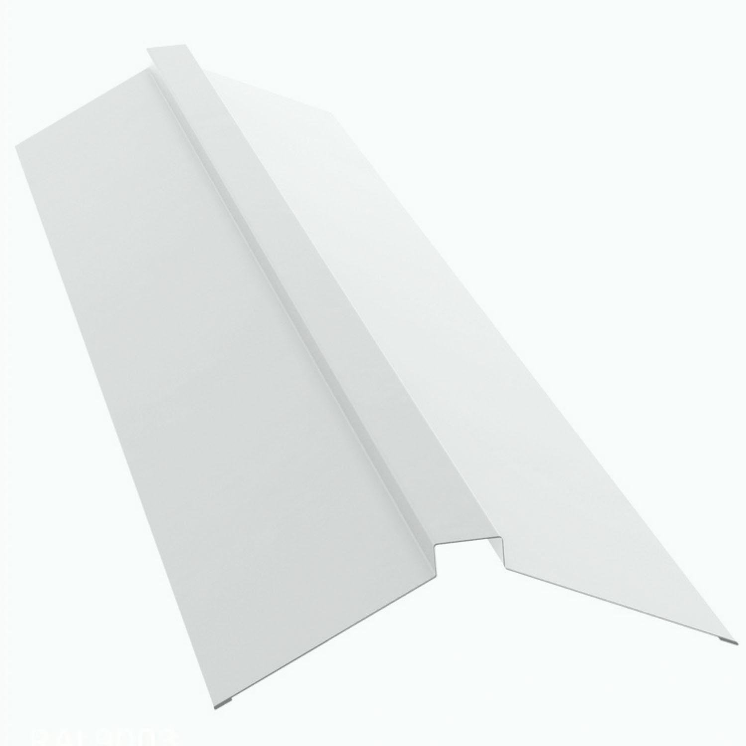Планка коньок фігурний Partner 163х30х163х2000 Ral 9003 поліестер Білий (376287741)