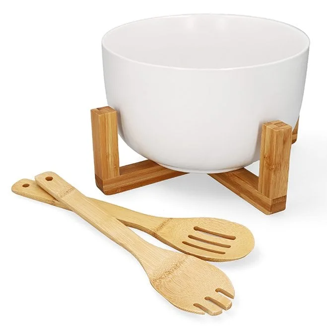 Комплект для салата Flora 4 предмета Белый (45214)