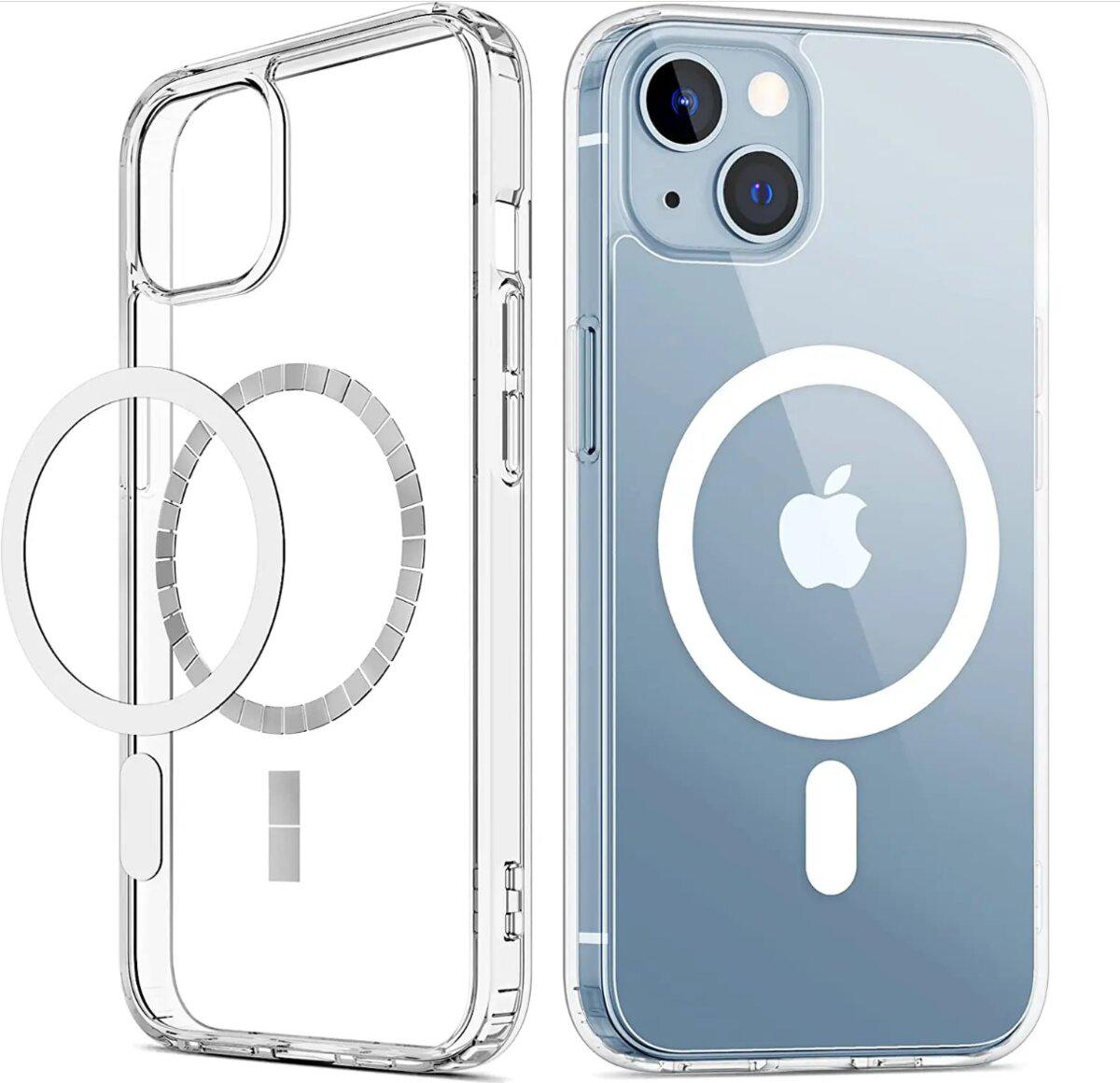 Противоударный чехол для Apple iPhone 15 Cosmic Acrylic MagSafe HQ / Transparent