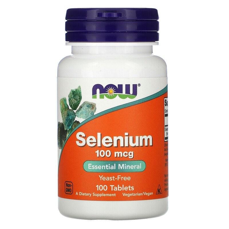 Натуральная добавка Now Foods Selenium 100 мкг 100 таблеток