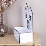 Кашпо самосборное Домик с большим окном МДФ (2369-2) - фото 2 Кашпо самосборное Домик с большим окном МДФ (2369-2) - фото 2