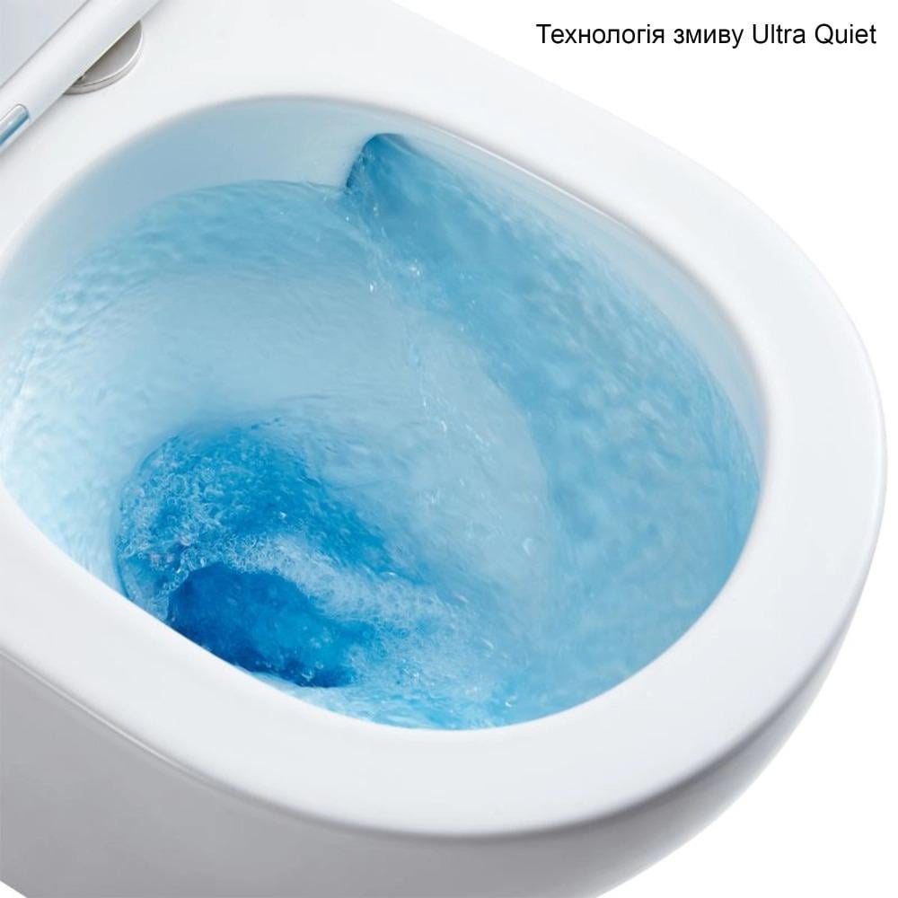 Унитаз подвесной Q-tap Gemini Ultra Quiet с сиденьем Soft-close 530х365х373 мм - фото 2